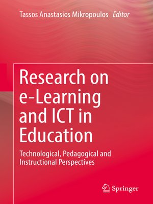 cover image of Research on e-Learning and ICT in Education